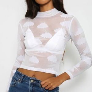 Lazy Oaf Sheer Cloud Top ☁️